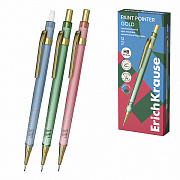 карандаш авт.0,5 erichkrause paint pointer gold с ластиком 62780