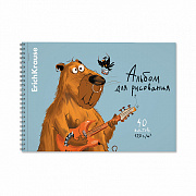 альбом для рисования 40л. а4 на гребне erichkrause happy capy микроперфорация