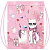 сумка для сменной обуви lamark "fashion cat", 41х49 cм