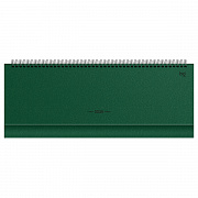 планинг датированный 2026г., 64л., 330*130мм, балакрон, bg "ariane.dark green", тёмно-зеленый, отд.ф