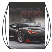 сумка для сменной обуви lamark "speed racer gray", 41х49 cм
