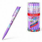 ручка шариковая авт. erichkrause colortouch matic&grip magic rhombs 0.7, синий 50744