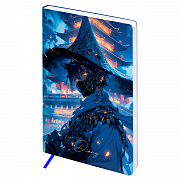 ежедневник недатированный, а5, 136л., мягкий переплет, кожзам, bg "anime. samurai"