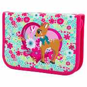 пенал tiger family 1 отделение, 1 откидная планка, ткань, "deer fantasy", 20х14х4 см, 228891, tgnq-0