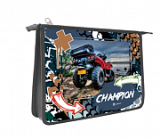 папка для тетрадей а5 молния сверху lamark champion, 1отд.,лам.картон nf0008-03