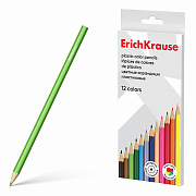 карандаши 12цв. erichkrause шестигранные, пластиковые 53361