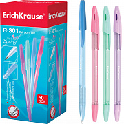 ручка шариковая erichkrause spring r-301 синий 0.7мм 31059