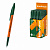 ручка шариковая erichkrause slender® stick orange 0.7, super glide technology, зеленая 63092