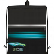 сумка для сменной обуви lamark "light speed", 33x42 см, на шнур, светоот., лента, ручка-петля