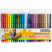 фломастеры centropen "washable", 24цв., смываемые, блистер