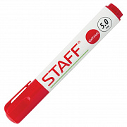 маркер для доски staff "manager" wbm-491 красный, 5 мм, с клипом, 151493