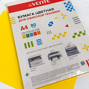бумага цветная devente, интенсив жёлтый, а4, 80 г/м², 100 л.