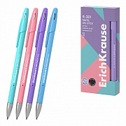 ручка гелевая erichkrause r-301 gel stick pastel 0.5, черный 61293