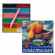 пластилин восковой 12цв.240гр.луч "фантазия" 25с 1523-08