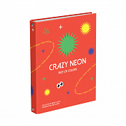тетрадь на кольцах а5, 200л., bg "crazy neon", 4 цвет. блок, глянцевая ламинация