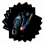 тетрадь 48л. а5 клетка erichkrause sneakers, ламинация soft-touch+выборочный уф-лак