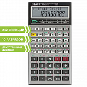 калькулятор научный 10+2 разр. staff stf-169 (143х78 мм), 242 функции, 250138
