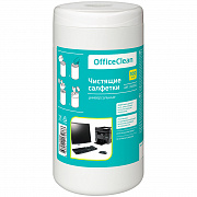 салфетки чистящие влажные officeclean, универсальные, в тубе, 100шт.,248262