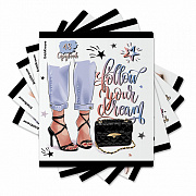 тетрадь 48л. а5 клетка erichkrause fashion girl, клетка, ламинация soft-touch+выборочный уф-лак, до