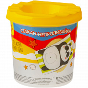 стакан-непроливайка 1отд. мульти-пульти "панда" (полный 250мл, до уровня 50мл), с рисунком