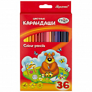 карандаши 36цв. гамма "мультики", трехгранные 050918_10