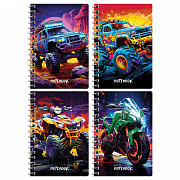 записная книжка а6 80л. на гребне bg "bright cars"
