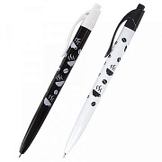 ручка шариковая авт. brauberg black&white coffee синий 0.7мм 142659