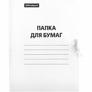 папка на завязках a4 дело 320г/м. officespace, картон немел., до 200л. 257311