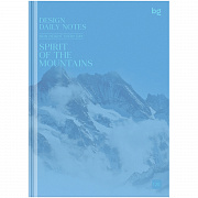 бизнес-блокнот а5, 120л., евроформат, bg "mountains", глянцевая ламинация