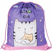мешок для обуви 1 отделение artspace "funny kitty", 340*420мм