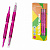текстовыделитель двусторонний erichkrause visioline v-16 brush neon розовый 60796