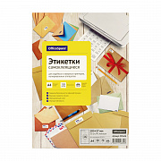 этикетки самоклеящиеся а4 50л. officespace, белые, 16 фр. (105*37), 70г/м2
