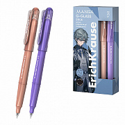 ручка гелевая erichkrause g-glass stick manga 0.5, черный 61306