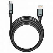 кабель bold usb – type-c 1 м, 3 а, smartbuy, для быстрой зарядки и передачи данных, толстый, черный,