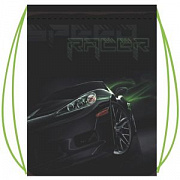 сумка для сменной обуви lamark "speed racer black", 41х49 cм