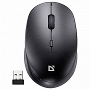 мышь беспроводная defender auris mb-027, usb, 3 кнопки + 1 колесо-кнопка, оптическая, черная, 52027
