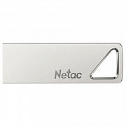флеш-диск 32gb netac u326, usb 2.0, металлический корпус, серебристый, nt03u326n-032g-20pn