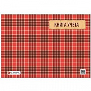 книга учета горизонтальная а4 96л. lamark  клетка, офсет, обл. - картон, ламинация (7бц) 142001