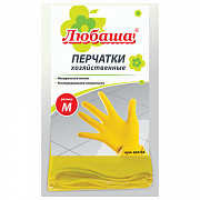 перчатки латексные любаша эконом с напылением m