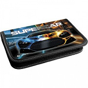 пенал lamark supercar, 1 отд., 130х200х30 мм, печать по ткани, на молнии