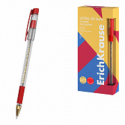 ручка шариковая erichkrause ultra-30 gold stick&grip classic 0.7, super glide tech,красный 61112