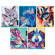 тетрадь 80л. а5, клетка bg "cute art"