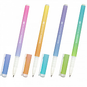 ручка шариковая brauberg soft touch grip "grade pastel", синяя, мягкое покрытие, ассорти, узел 0,7 м