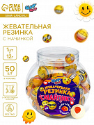 жевательная резинка "смайлики", 12 г 10862233