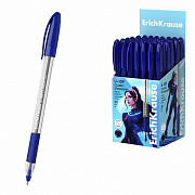 ручка шариковая erichkrause u-109 stick&grip classic 1.0, ultra glide technology, синий 53742