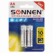 sonnen alkaline, аа (lr6, 15а) 2шт/уп 451084