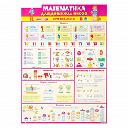 плакат "математика для дошкольников" а2