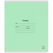 тетрадь 12л. клетка lamark лучший класс, зеленая,обл.- мел. картон, закругл угл