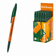 ручка шариковая erichkrause slender® stick orange 0.7, super glide technology, зеленая 63092