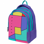 рюкзак berlingo instyle "color block" 41*27*20см, 3 отделения, 1 карман, эргономичная спинка